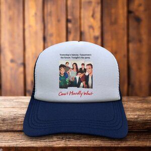 Can't Hardly Wait Mens Trucker Hat Navy 90s Teen Romance Cult Comedy Movie Cap